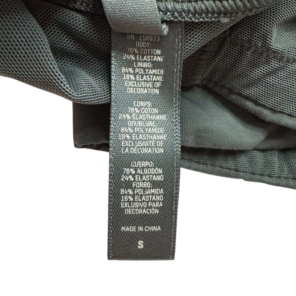 SKIMS Cotton Jersey Scoop Bralette in Evergreen Size Small Womens Lounge - Picture 4 of 4